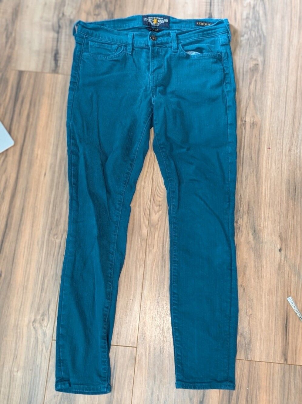 Lucky Brand Charlie Skinny Jeans, Women's 29, Teal